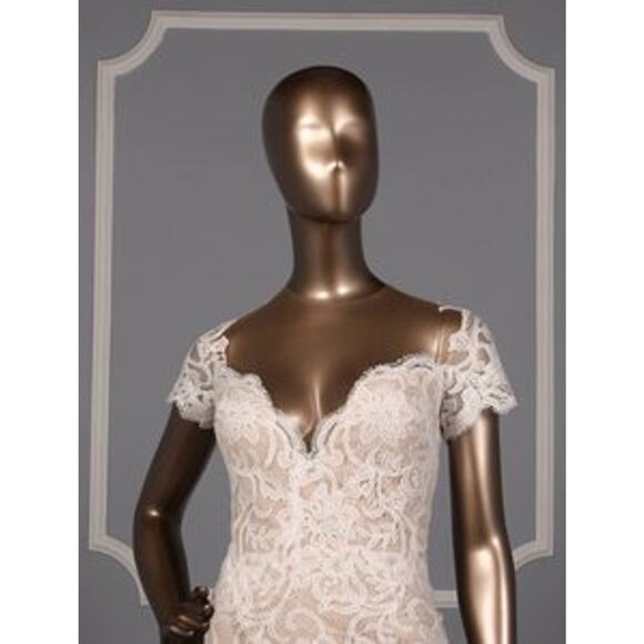 ISABELLE ARMSTRONG Glenn X Wedding Dress Lace Trumpet Sexy Formal Bridal Gown 10 - Picture 2 of 12